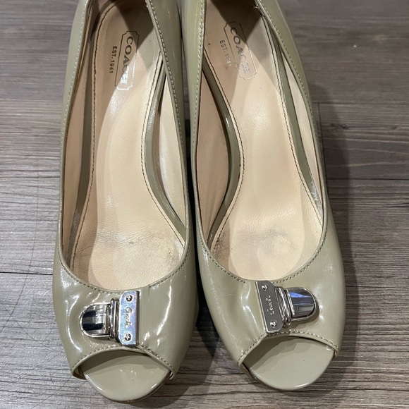 Coach Peep Top Heels - Picture 2 of 5